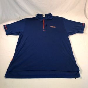 VINTAGE Men’s Nike Florida Gators Short Sleeve Polo Shirt Size Large Blue